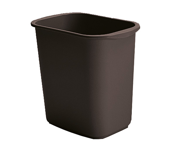 CESTO PARA BASURA RECTANGULAR COLOR NEGRO 13 LITROS SABLON.