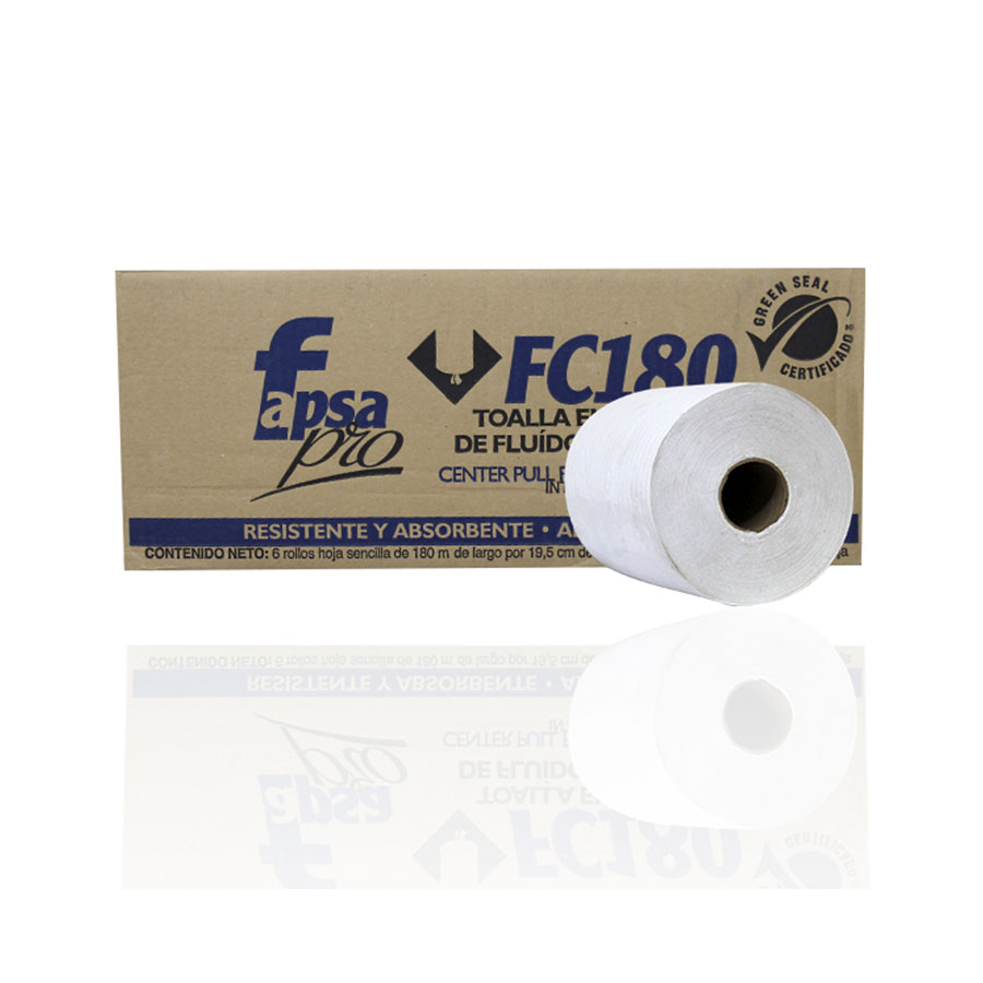 TOALLA EN ROLLO PRO FC FLUIDO CENTRICO HS 6 /180 MTS