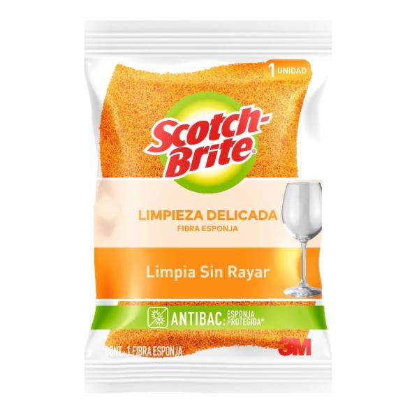 FIBRA  ESPONJA CERO RAYAS NARANJA CHICA SCOTCH BRITE